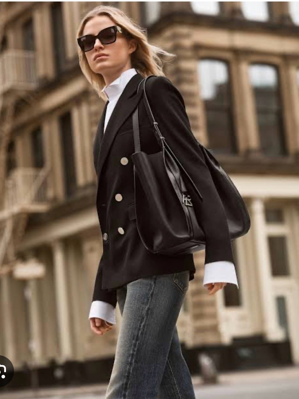 Ralph Lauren Wool Classic Black Double-Breasted Blazer